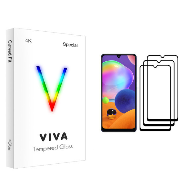 محافظ صفحه نمایش ویوا مدل 4K مناسب برای گوشی موبایل سامسونگ Galaxy A31 بسته سه عددی