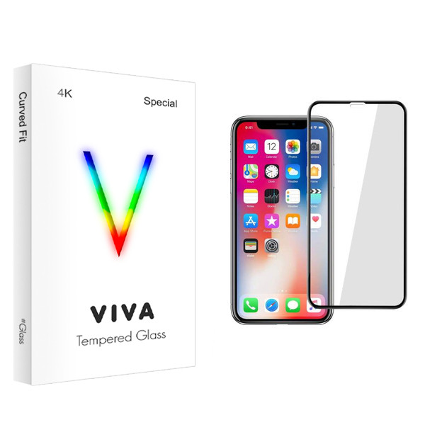 محافظ صفحه نمایش ویوا مدل 4K مناسب برای گوشی موبایل اپل آیفون X