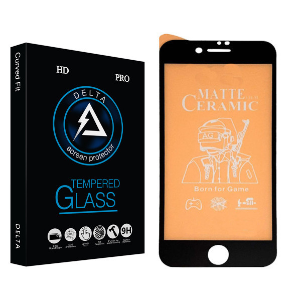 محافظ صفحه نمایش سرامیکی مات دلتا مدل PRO مناسب برای گوشی موبایل اپل Iphone 6/6S