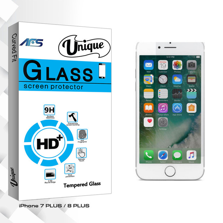 محافظ صفحه نمایش نایت ای اف اس مدل Unique Glass مناسب برای گوشی موبایل اپل IPhone 7 PLUS / 8 PLUS