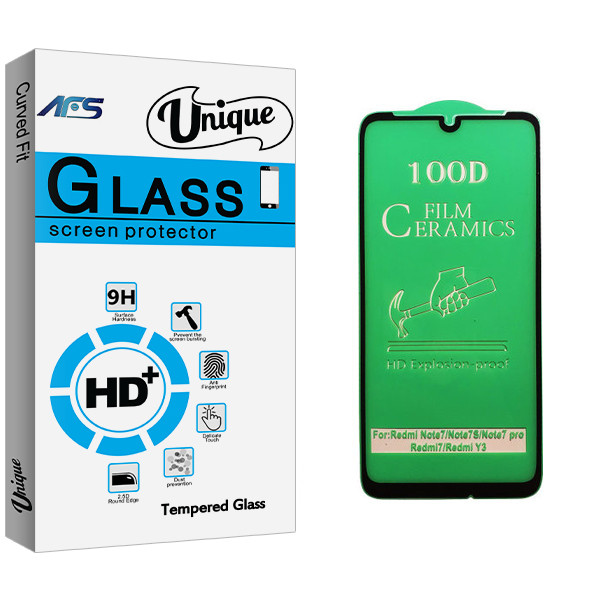 محافظ صفحه نمایش سرامیکی ای اف اس مدل Unique Glass مناسب برای گوشی موبایل شیائومی Redmi Note 7