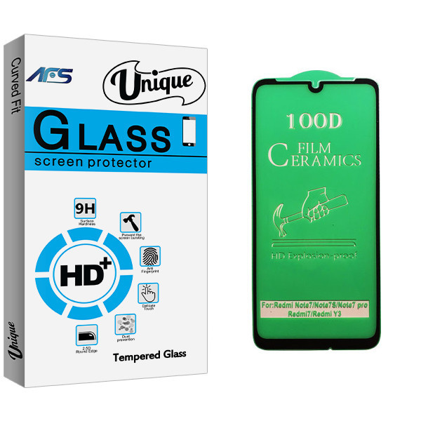 محافظ صفحه نمایش سرامیکی ای اف اس مدل Unique Glass مناسب برای گوشی موبایل شیائومی Redmi Note 7