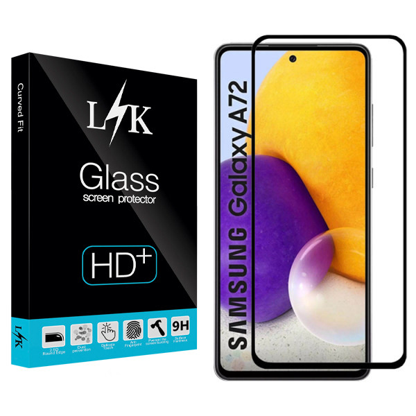 محافظ صفحه نمایش ال کی مدل +HD مناسب برای گوشی موبایل سامسونگ Galaxy A72