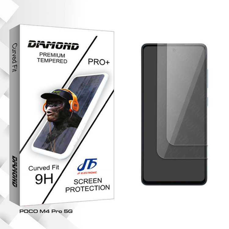 محافظ صفحه نمایش شیشه ای جی اف مدل Diamond Glass مناسب برای گوشی موبایل شیائومی POCO M4 Pro 5G بسته دو عددی