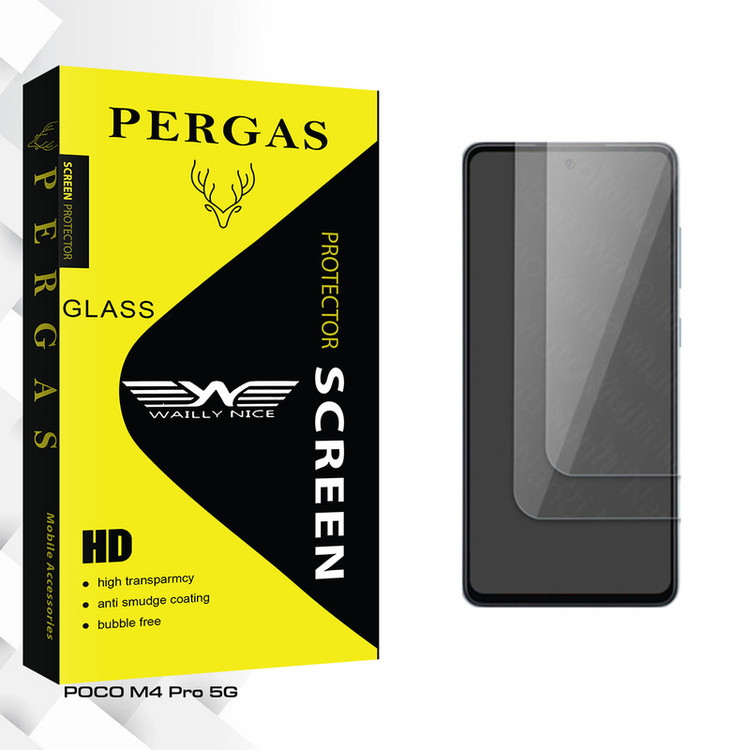 محافظ صفحه نمایش شیشه ای وایلی نایس مدل Pergas Glass مناسب برای گوشی موبایل شیائومی POCO M4 Pro 5G بسته دو عددی