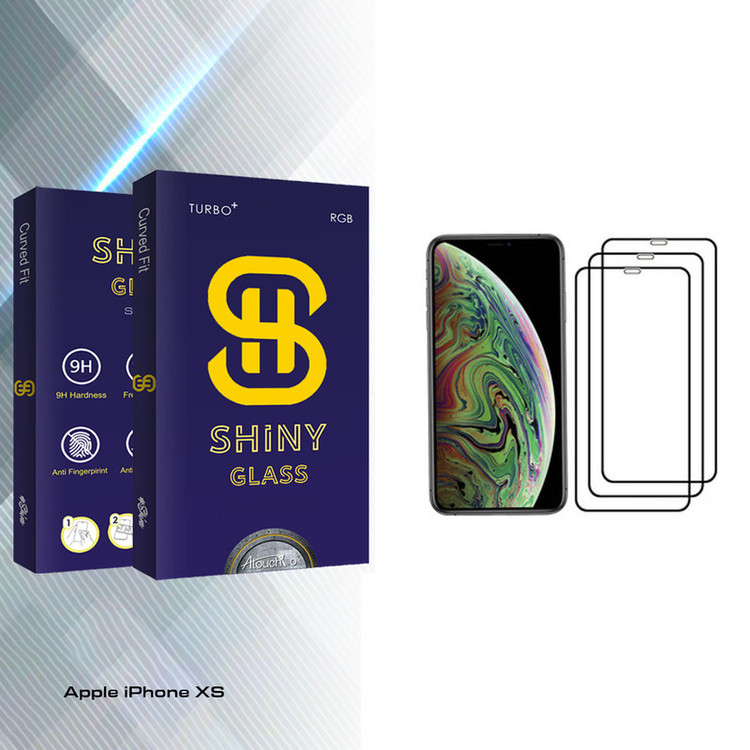 محافظ صفحه نمایش آتوچبو مدل Shiny Glass مناسب برای گوشی موبایل اپل iPhone XS بسته سه عددی