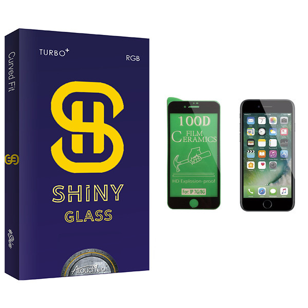 محافظ صفحه نمایش سرامیکی آتوچبو مدل Shiny Glass مناسب برای گوشی موبایل اپل iPhone 7