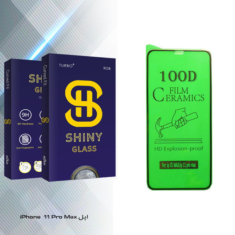 محافظ صفحه نمایش سرامیکی آتوچبو مدل Shiny Glass مناسب برای گوشی موبایل اپل iPhone 11 Pro Max