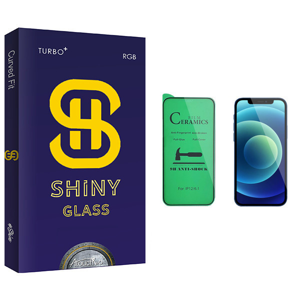 محافظ صفحه نمایش سرامیکی آتوچبو مدل Shiny Glass مناسب برای گوشی موبایل اپل iPhone 12 Pro