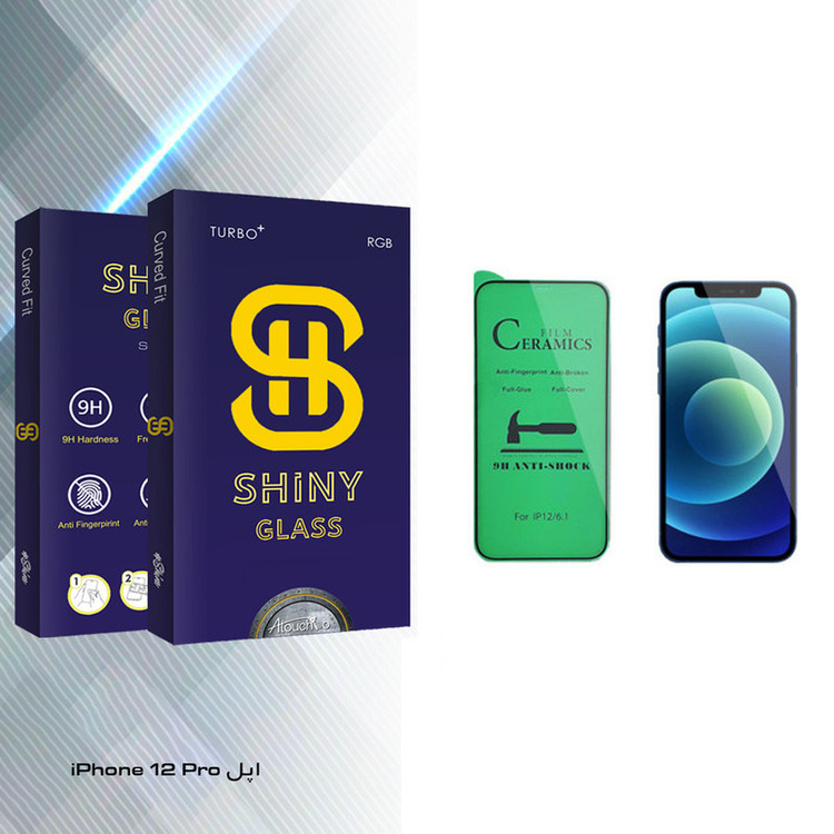 محافظ صفحه نمایش سرامیکی آتوچبو مدل Shiny Glass مناسب برای گوشی موبایل اپل iPhone 12 Pro
