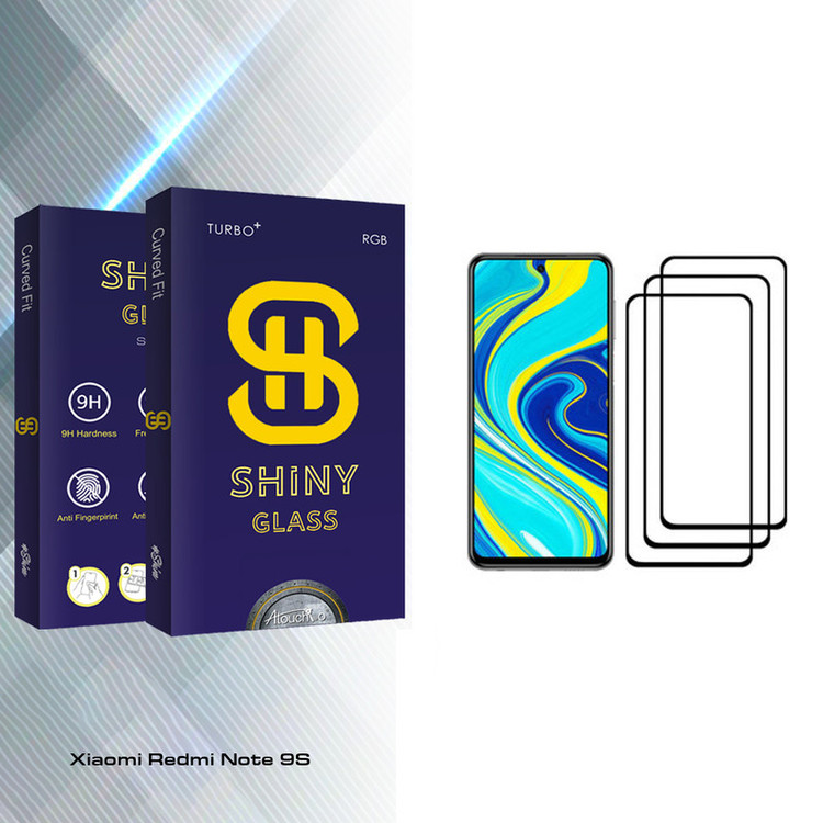محافظ صفحه نمایش آتوچبو مدل Shiny Glass مناسب برای گوشی موبایل شیائومی Redmi Note 9S بسته سه عددی