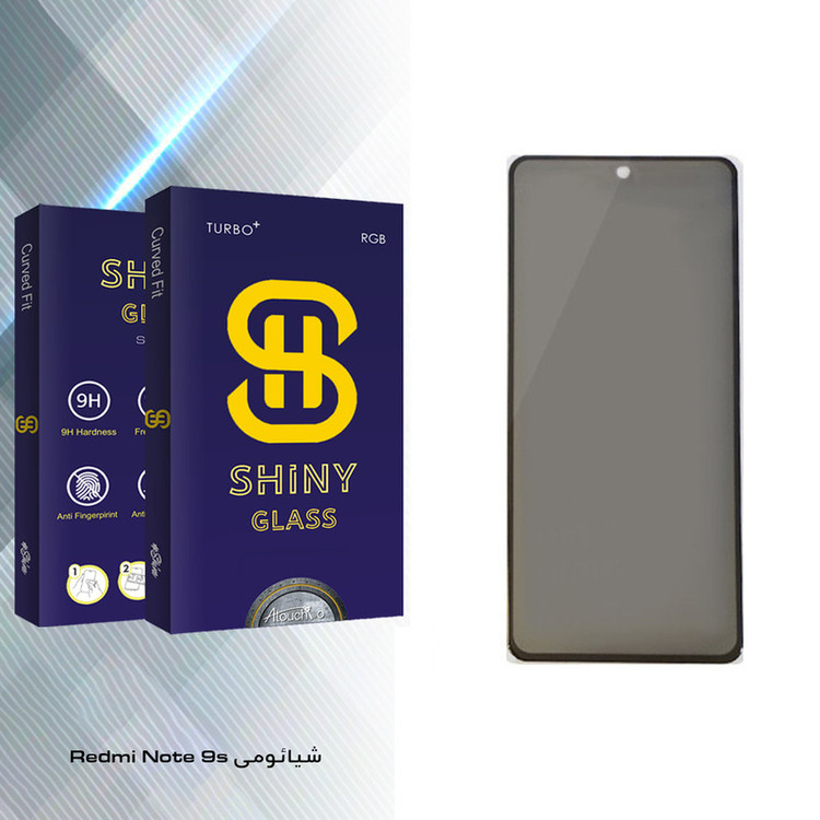 محافظ صفحه نمایش حریم شخصی آتوچبو مدل Shiny Glass مناسب برای گوشی موبایل شیائومی Redmi Note 9s