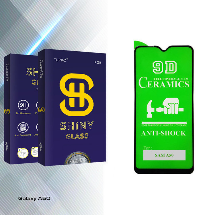 محافظ صفحه نمایش 9D آتوچبو مدل Shiny Glass مناسب برای گوشی موبایل سامسونگ Galaxy A50