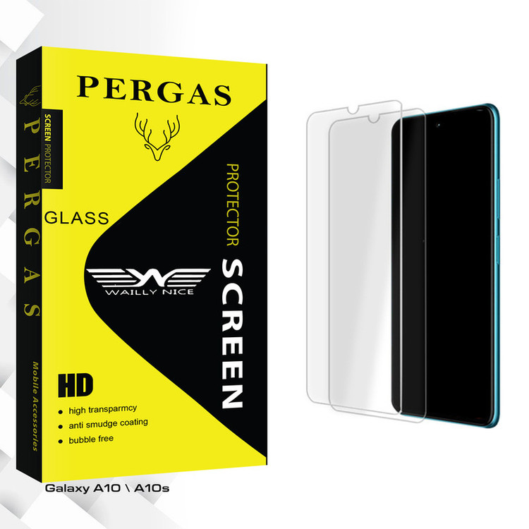 محافظ صفحه نمایش شیشه ای وایلی نایس مدل Pergas Glass مناسب برای گوشی موبایل سامسونگ Galaxy A10 \ A10s بسته دو عددی