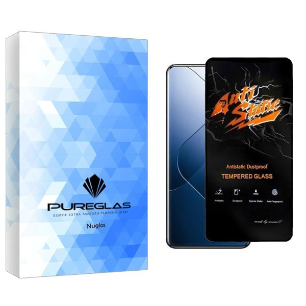 محافظ صفحه نمایش پیور گلس مدل NueGlasnewpkg Antistatic مناسب برای گوشی موبایل شیائومی Redmi Note 13 Pro 4G