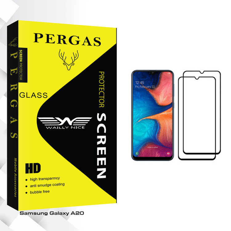 محافظ صفحه نمایش وایلی نایس مدل Pergas Glass مناسب برای گوشی موبایل سامسونگ Galaxy A20 بسته دو عددی