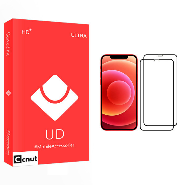 محافظ صفحه نمایش کوکونات مدل UD Glass مناسب برای گوشی موبایل اپل iPhone 12 بسته دو عددی