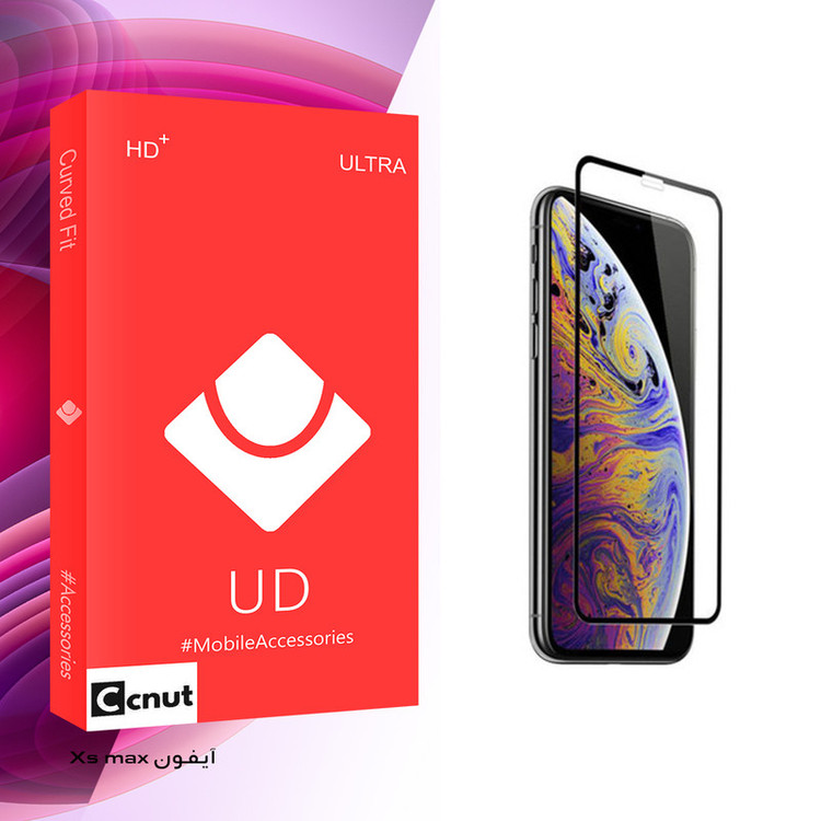 محافظ صفحه نمایش شیشه ای کوکونات مدل UD Glass مناسب برای گوشی موبایل اپل iPhone Xs max