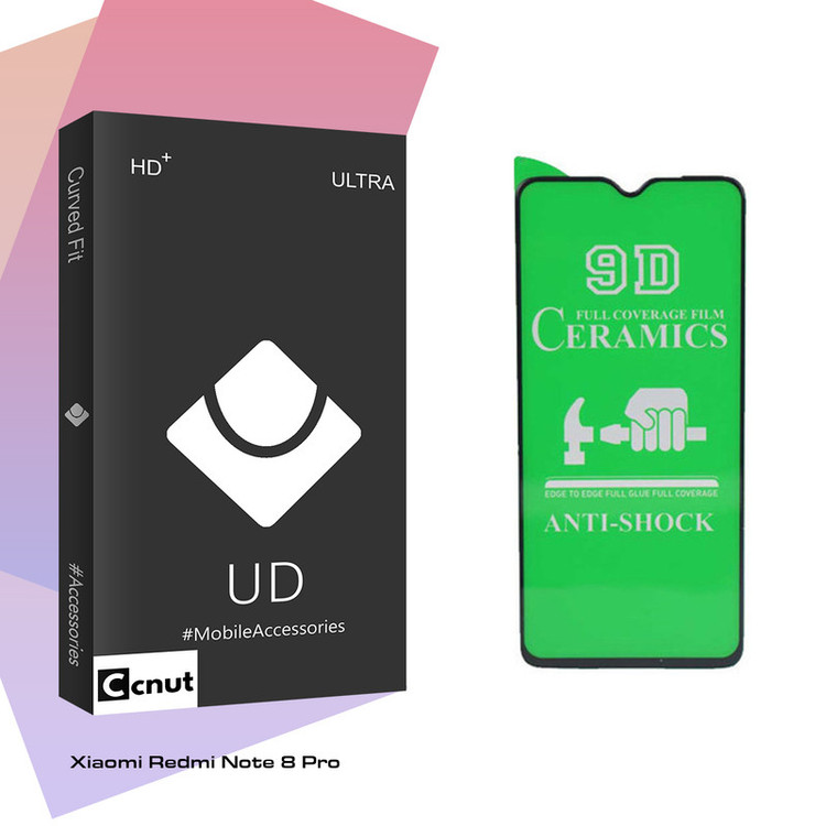محافظ صفحه نمایش سرامیکی کوکونات مدل UD Black مناسب برای گوشی موبایل شیائومی Redmi Note 8 Pro