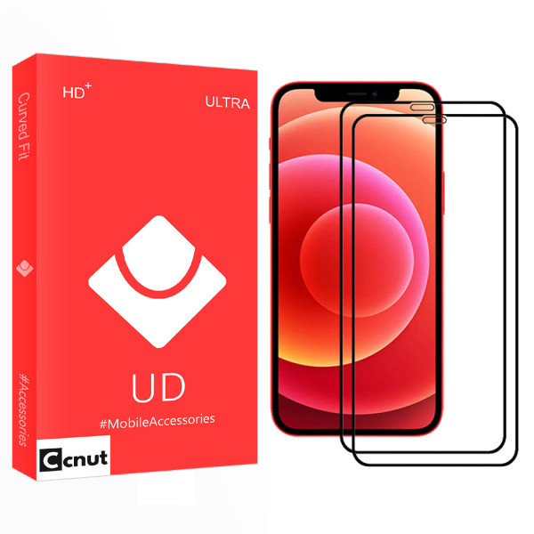 محافظ صفحه نمایش سرامیکی کوکونات مدل UD Glass مناسب برای گوشی موبایل اپل Iphone 12mini بسته دو عددی