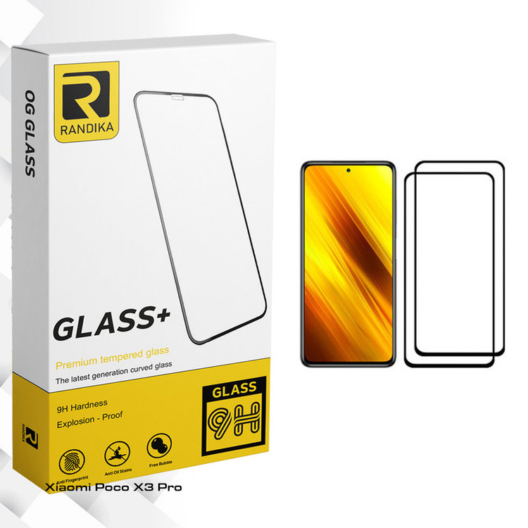 محافظ صفحه نمایش راندیکا مدل Gld مناسب برای گوشی موبایل شیائومی Poco X3 Pro بسته دو عددی