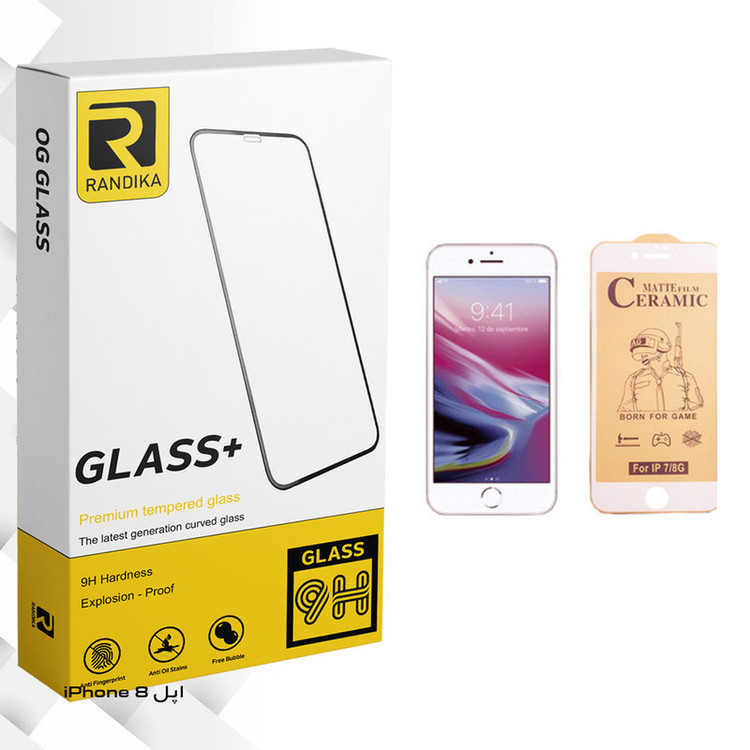 محافظ صفحه نمایش سرامیکی راندیکا مدل Gld مناسب برای گوشی موبایل اپل iPhone 8