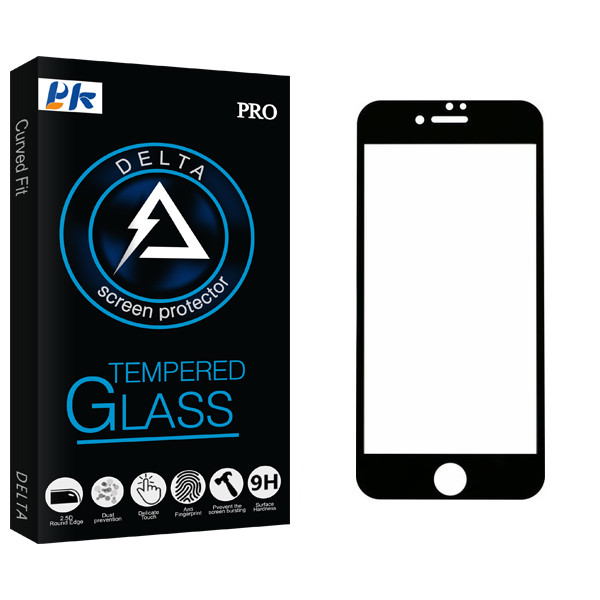 محافظ صفحه نمایش 5D پی کی مدل Delta Glass مناسب برای گوشی موبایل اپل IPhone 7 plus/8 plus