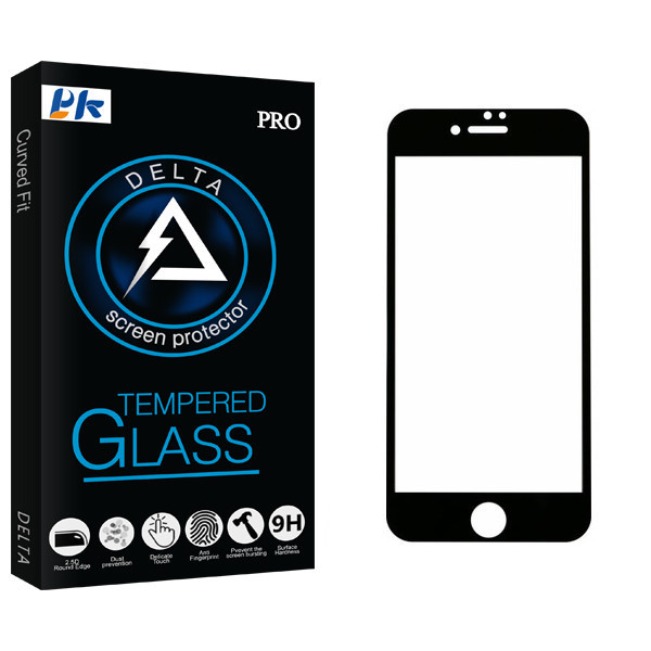محافظ صفحه نمایش 5D پی کی مدل Delta Glass مناسب برای گوشی موبایل اپل IPhone 7 plus/8 plus