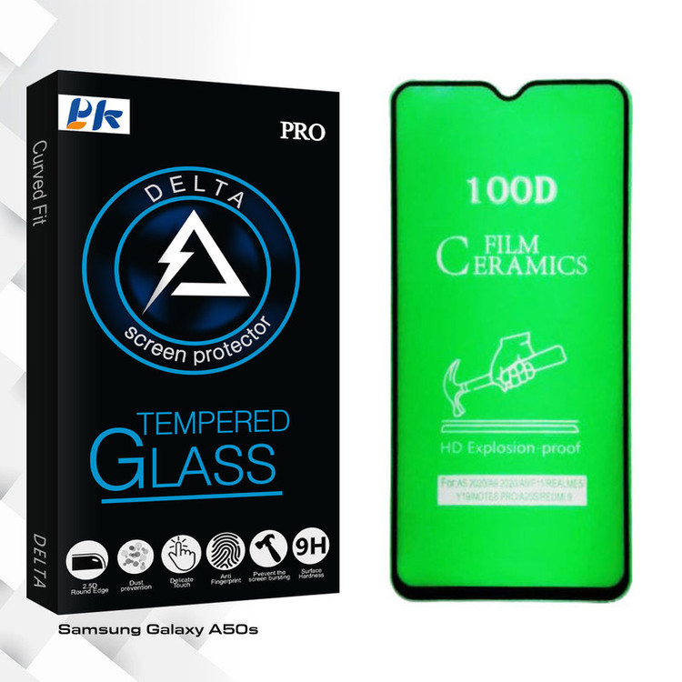 محافظ صفحه نمایش سرامیکی پی کی مدل Delta Glass مناسب برای گوشی موبایل سامسونگ Galaxy A50s