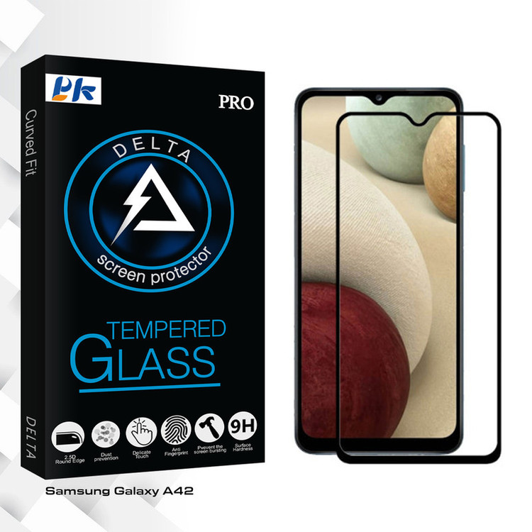 محافظ صفحه نمایش سرامیکی پی کی مدل Delta Glass مناسب برای گوشی موبایل سامسونگ Galaxy A42