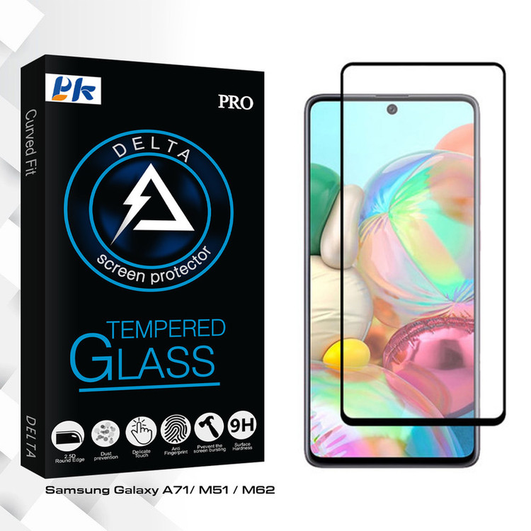 محافظ صفحه نمایش مات پی کی مدل Delta Glass مناسب برای گوشی موبایل سامسونگ Galaxy A71/ M51 / M62
