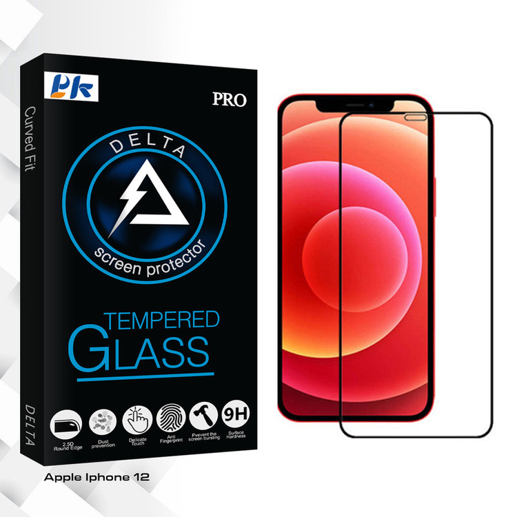 محافظ صفحه نمایش سرامیکی پی کی مدل Delta Glass مناسب برای گوشی موبایل اپل Iphone 12
