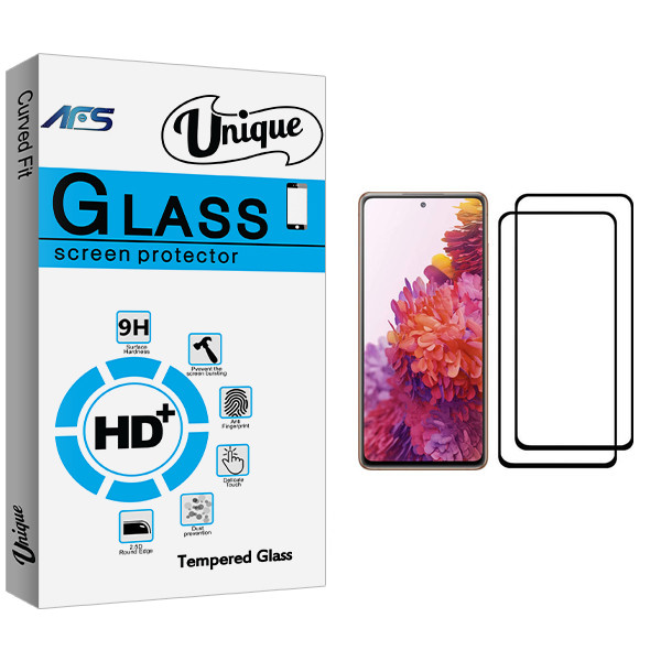 محافظ صفحه نمایش ای اف اس مدل Unique Glass مناسب برای گوشی موبایل سامسونگ Galaxy S20 FE بسته دو عددی