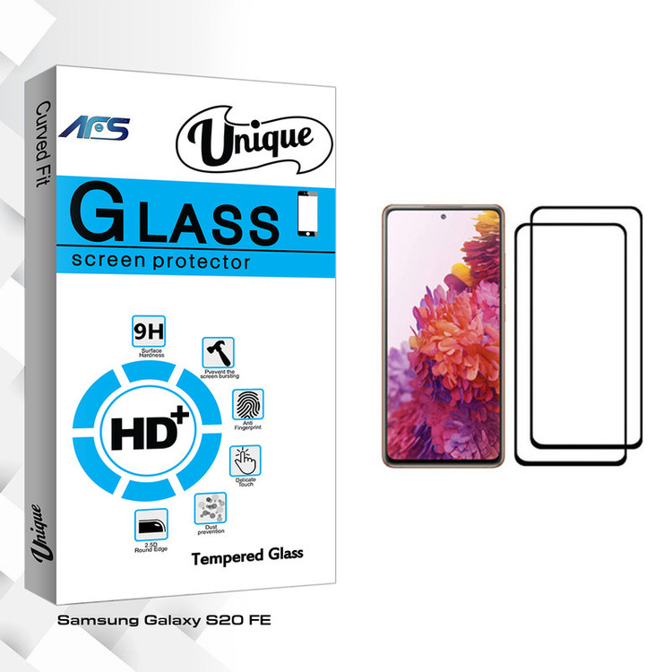 محافظ صفحه نمایش ای اف اس مدل Unique Glass مناسب برای گوشی موبایل سامسونگ Galaxy S20 FE بسته دو عددی