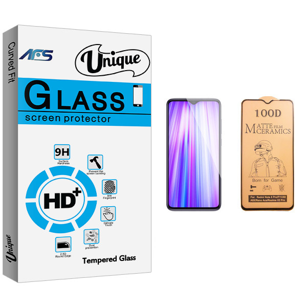 برای محافظ صفحه نمایش سرامیکی ای اف اس مدل Unique Glass مناسب برای گوشی موبایل شیائومی Redmi Note 8 Pro