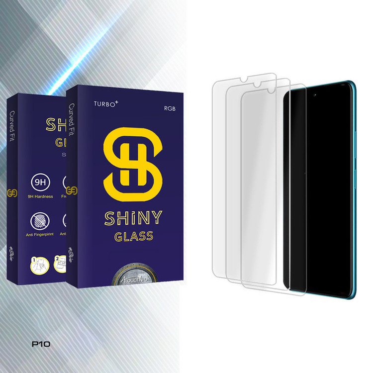 محافظ صفحه نمایش شیشه ای آتوچبو مدل Shiny Glass MIX3 مناسب برای گوشی موبایل جی پلاس P10 بسته سه عددی