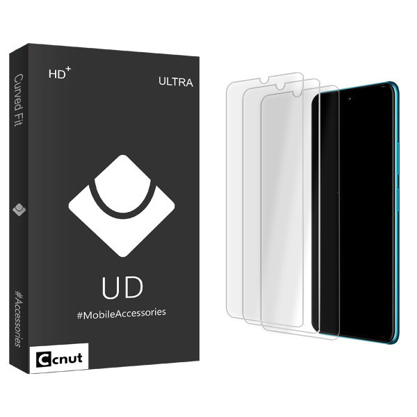 محافظ صفحه نمایش شیشه ای کوکونات مدل UDB Ultra MIX3 مناسب برای گوشی موبایل موتورولا One Macro بسته سه عددی
