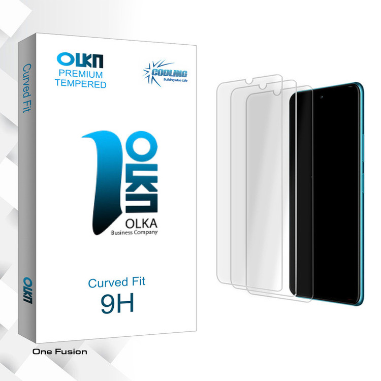 محافظ صفحه نمایش شیشه ای کولینگ مدل Olka Glass MIX3 مناسب برای گوشی موبایل موتورولا One Fusion بسته سه عددی