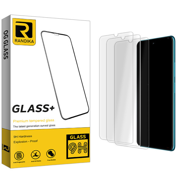 محافظ صفحه نمایش شیشه ای راندیکا مدل Randika Glass MIX3 مناسب برای گوشی موبایل موتورولا One Vision Plus بسته سه عددی