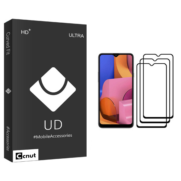 محافظ صفحه نمایش کوکونات مدل UD Black مناسب برای گوشی موبایل سامسونگ Galaxy A20s بسته سه عددی