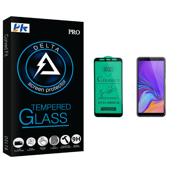 محافظ صفحه نمایش سرامیکی پی کی مدل Delta Glass مناسب برای گوشی موبایل سامسونگ Galaxy A7 2018/A750