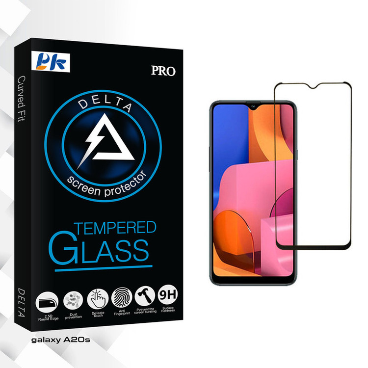 محافظ صفحه نمایش پی کی مدل Delta Glass مناسب برای گوشی موبایل سامسونگ galaxy A20s