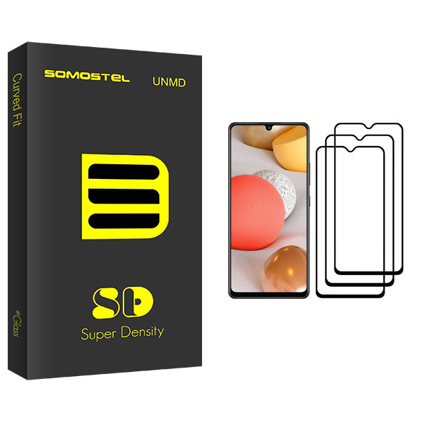 محافظ صفحه نمایش سوماستل مدل Sd Glass مناسب برای گوشی موبایل سامسونگ Galaxy A42 بسته سه عددی