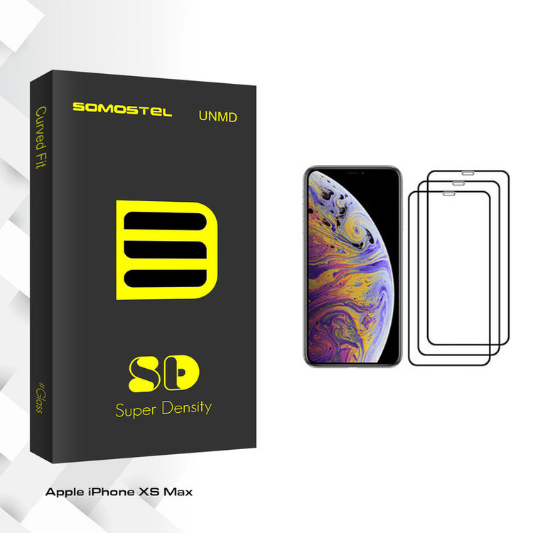 محافظ صفحه نمایش سوماستل مدل Sd Glass مناسب برای گوشی موبایل اپل iPhone XS Max بسته سه عددی