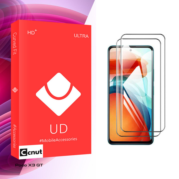 محافظ صفحه نمایش کوکونات مدل UD GLASS مناسب برای گوشی موبایل شیائومی Poco X3 GT بسته دو عددی