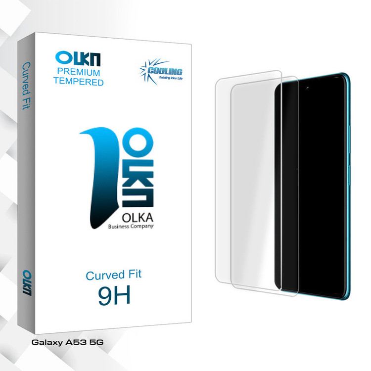 محافظ صفحه نمایش شیشه ای کولینگ مدل Olka Glass مناسب برای گوشی موبایل سامسونگ Galaxy A53 5G بسته دو عددی