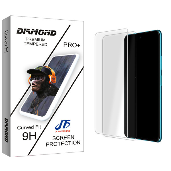 محافظ صفحه نمایش شیشه ای جی اف مدل Diamond Glass MIX2 مناسب برای گوشی موبایل سامسونگ Galaxy S21 FE بسته دو عددی