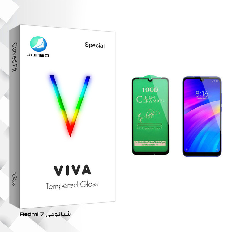 محافظ صفحه نمایش سرامیکی جانبو مدل Viva Glass مناسب برای گوشی موبایل شیائومی Redmi 7