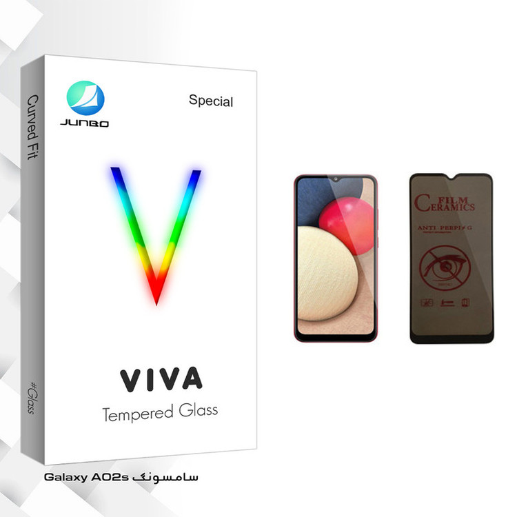 محافظ صفحه نمایش حریم شخصی جانبو مدل Viva Glass مناسب برای گوشی موبایل سامسونگ Galaxy A02s