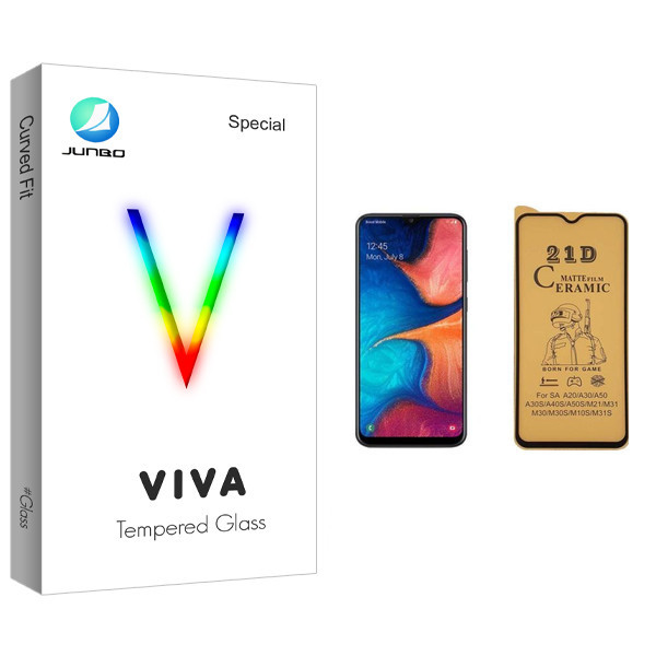 محافظ صفحه نمایش سرامیکی جانبو مدل Viva Glass مناسب برای گوشی موبایل سامسونگ Galaxy A20